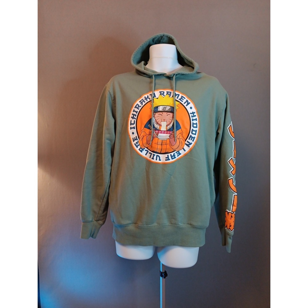 Naruto Ichiraku Ramen Hoodie Anime Graphic Sweatshirt Mens M Viz Media